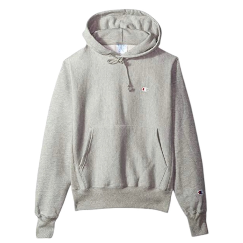 Champion Reverse Weave Gray Hoodie for Men Pocket